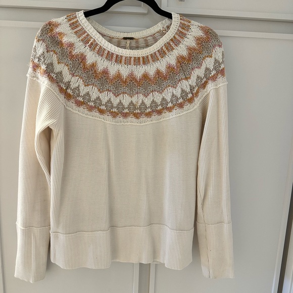 Free People Fair Isle thermal top - Picture 1 of 2